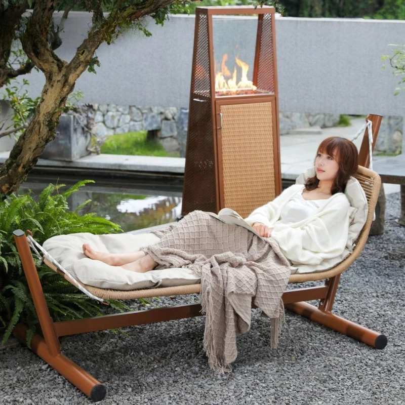 Accessories Meiqi Bud Swing Bed Outdoor Patio Balcony Double Hammock Rocking Chair Outdoor Garden Internet celebrity