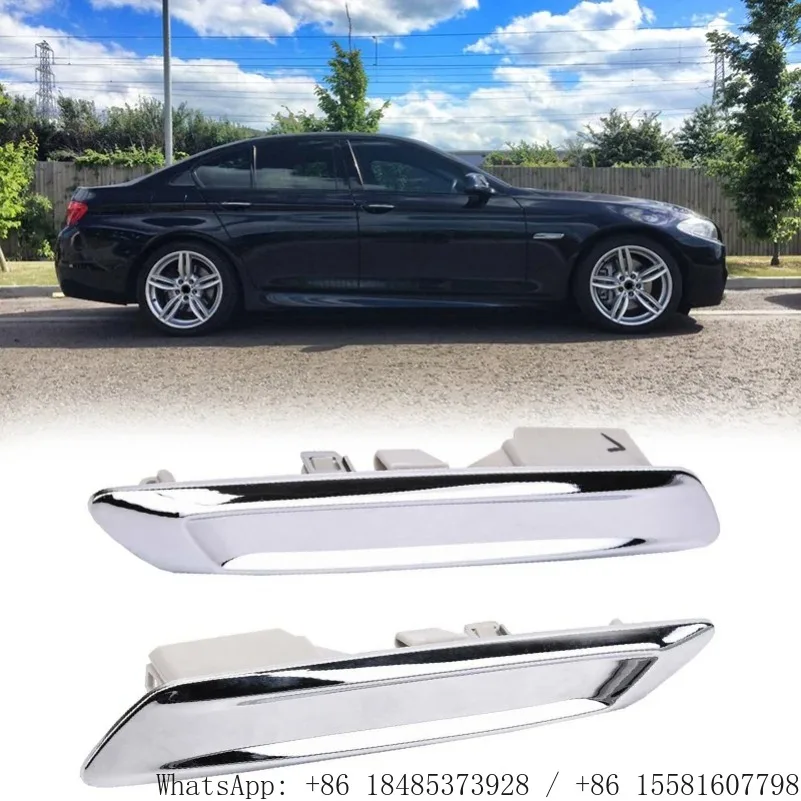 FOR BMW Car Front Left & Right Chrome Fender Trim Molding