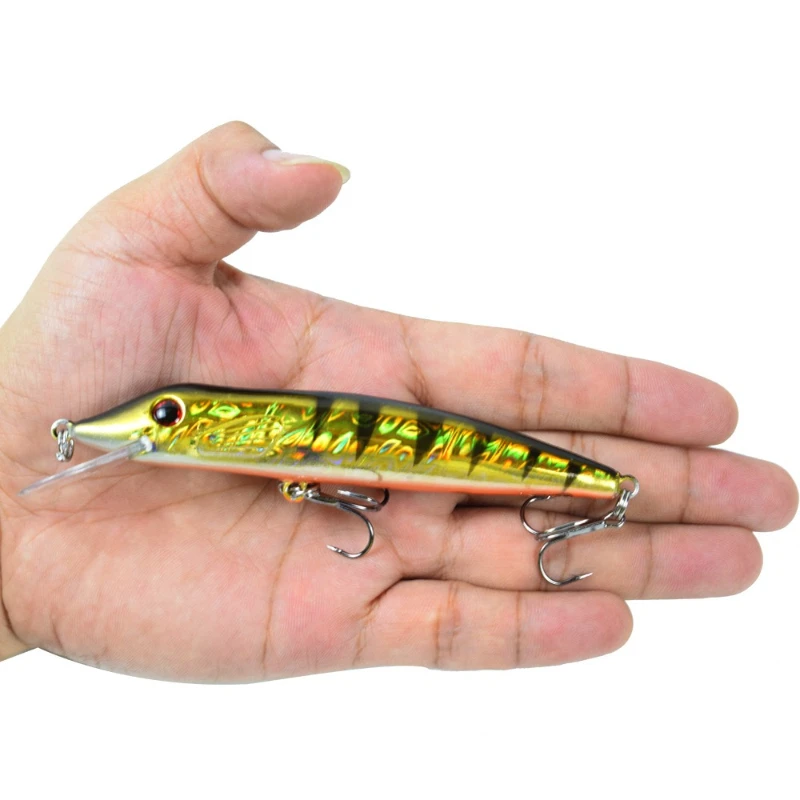 

2pcs 13gFloating Minnow Fishing Lure Isca Artificial Plastic Floating Hard Bait Wobblers Crankbait Bass Pike PescaFishing Tackle