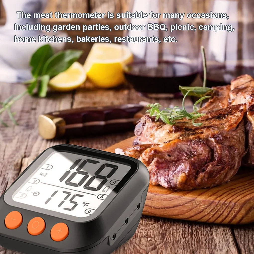 Tuya Smart BBQ Barbecue Grill Meat Thermometer Tuya Smart Life Mobile APP Control BBQ Water Temperature Measurement