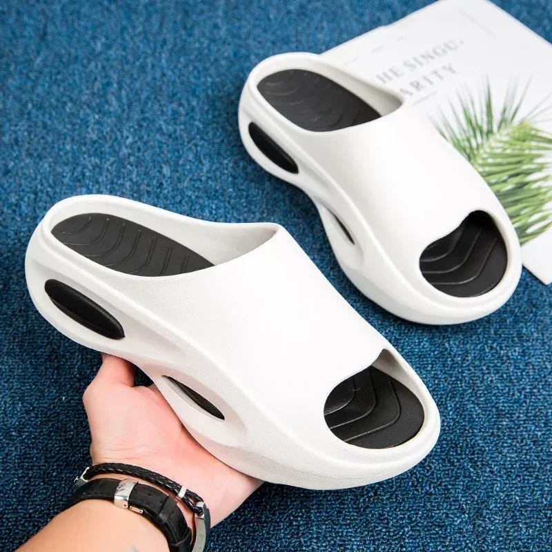 أحذية رجالي شباشب صنادل سميكة القاع المضادة للانزلاق موضة النعال الرياضية الشاطئ في الهواء الطلق زوجين مريحة إيفا 40-45 #1