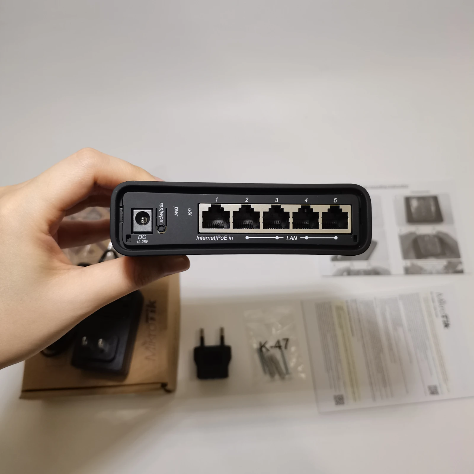 MikroTik-HAP AC2 نقطة وصول مزدوجة التيار، 2.4 و5G WiFi، 5 منافذ إيثرنت جيجابت، RBD52G-5HacD2HnD-TC، جودة عالية