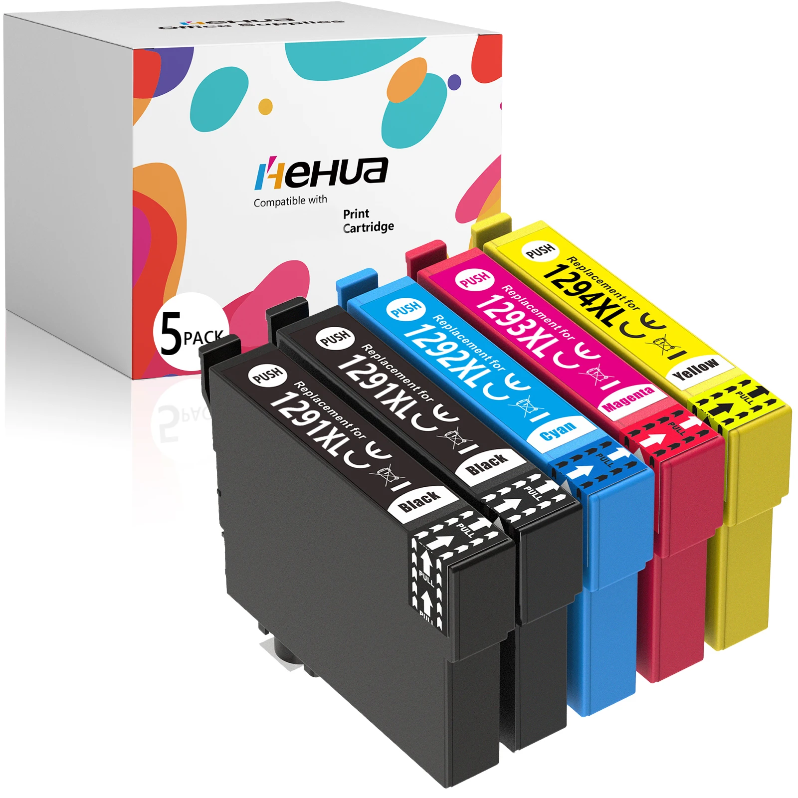 T1291XL T1292XL T1293XL T1294XL Tintenpatrone Kompatibel mit Epson Stylus SX230 SX235W SX420W Office B42WD BX305F BX305FW 320FW