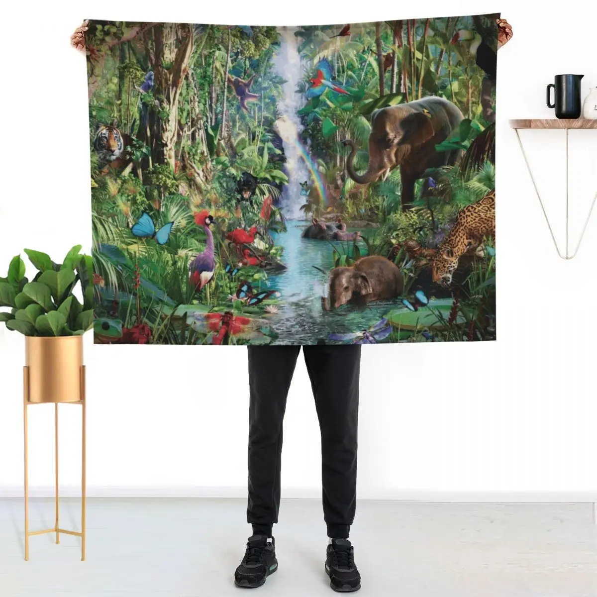 

Jungle Book Throw Blanket All Season Lightweight Soft Blanket for Bed