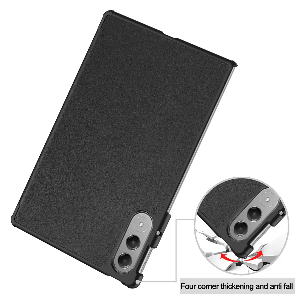 

For Lenovo Yoga Tab 2025 11.1inch PU Leather Triple Fold Magnetic Cover Funda For Xiaoxin Pad Pro GT 11.1" TB710FU Tablet Case