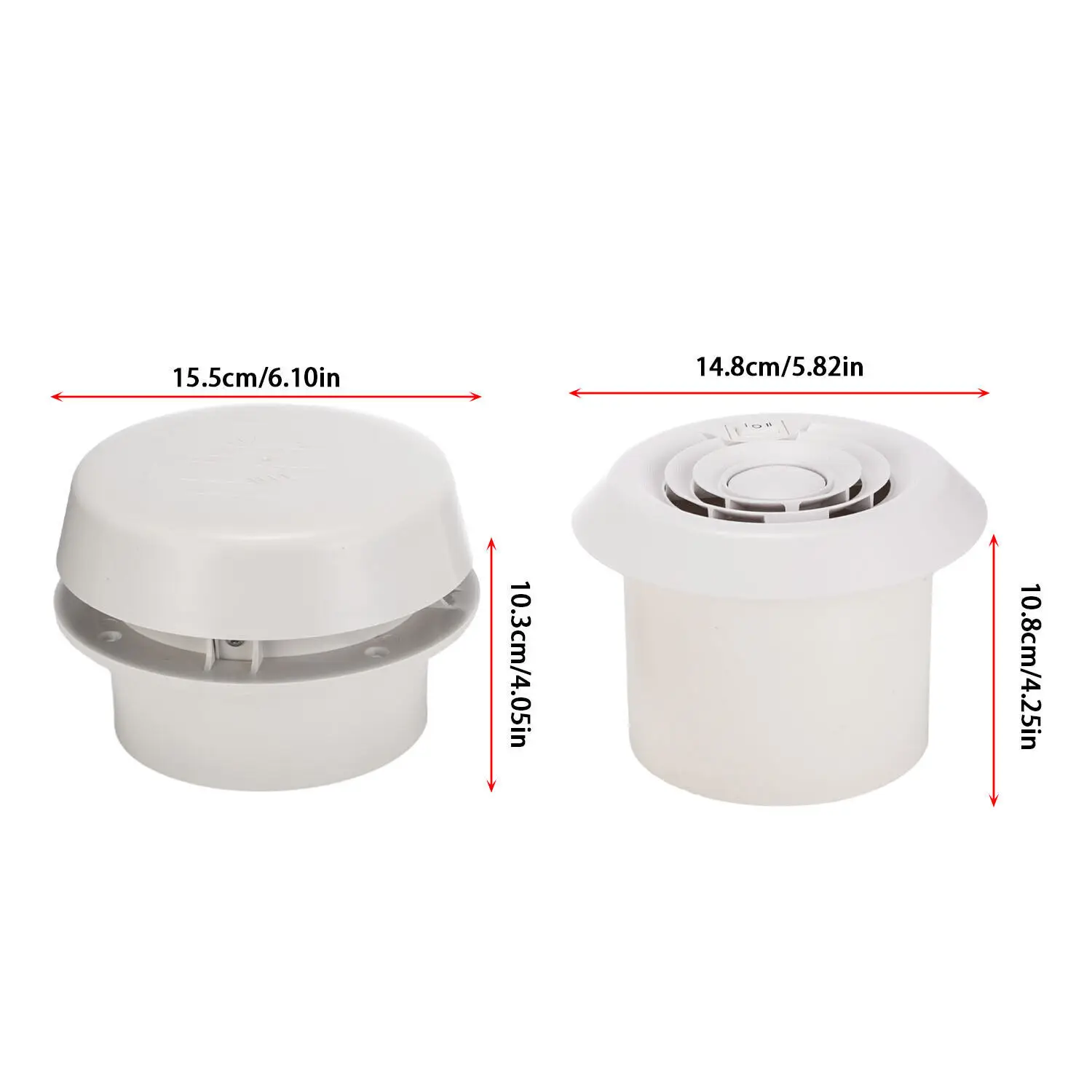 RV Caravan Accessories RV Fan Roof Air Vent Grille Whit Fan Travel Trailer Van Cooling Air Vent Camper Motor Home Quiet Fan 24V