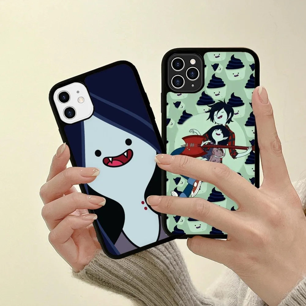 A-Adventure T-Time M-Marceline Phone Case Silicone PC+TPU For Samsung S10 20 30 22 23 24 Plus Lite Ultra Cover