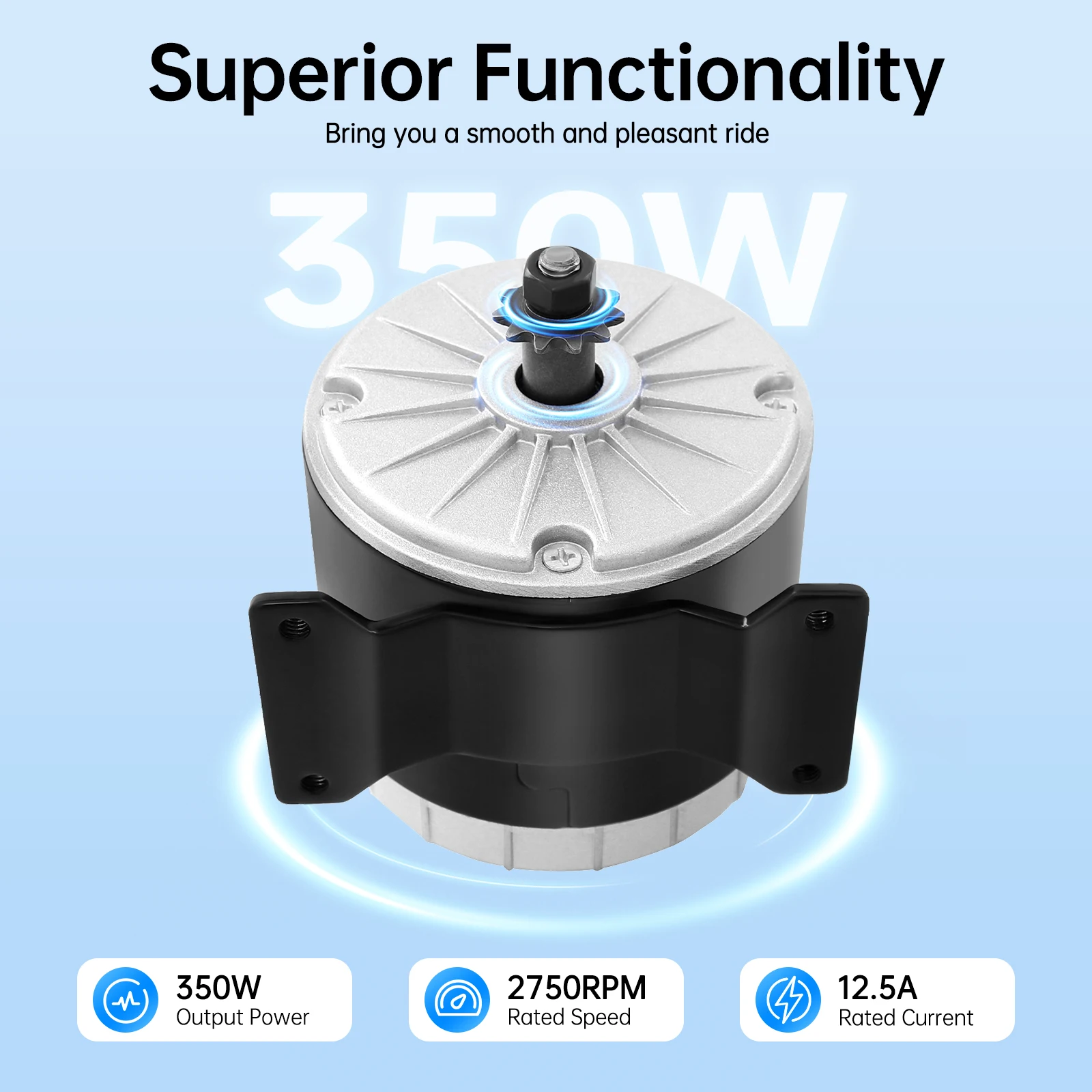 350W 36V MY1016 Scooter électrique avec moteur brossé pour véhicules électriques moteur électrique à aimant Permanent brossé pour Scooter électrique