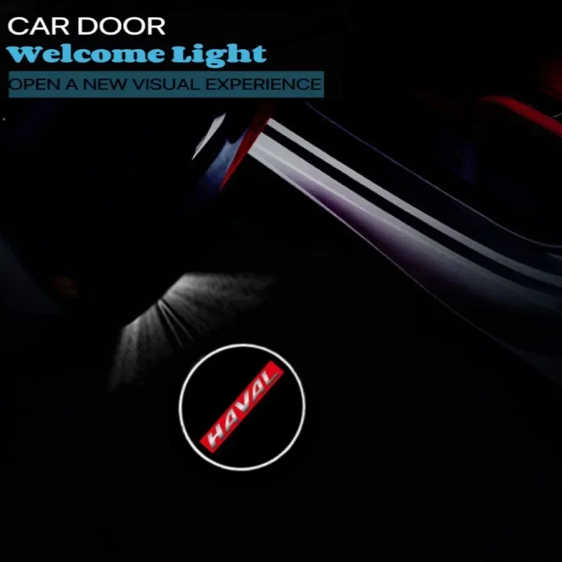 

LED Car Door Emblem Welcome Light Logo Courtesy Lamp Projector For Haval H2 H3 H5 H6 Dargo M6 H9 H6S F7 F7X Jolion Accessories