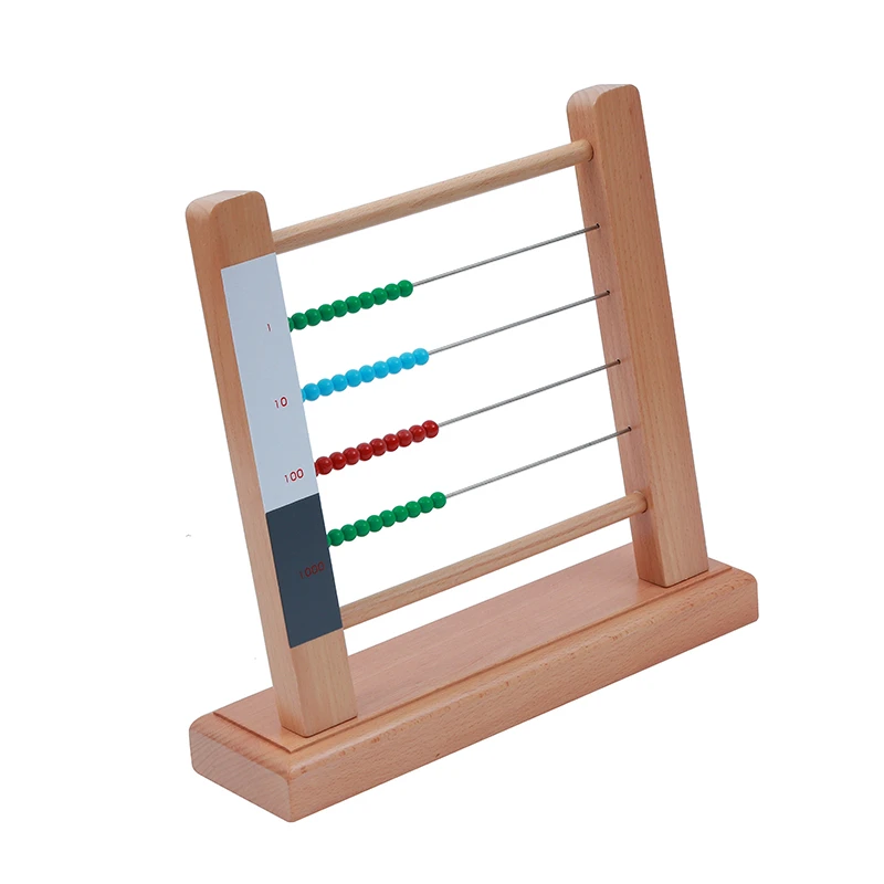 Montessori Math Educational Toys Bead Frame Abacus for Children Abstraction Learning Tools Mathematical Materials Teaching Aids
