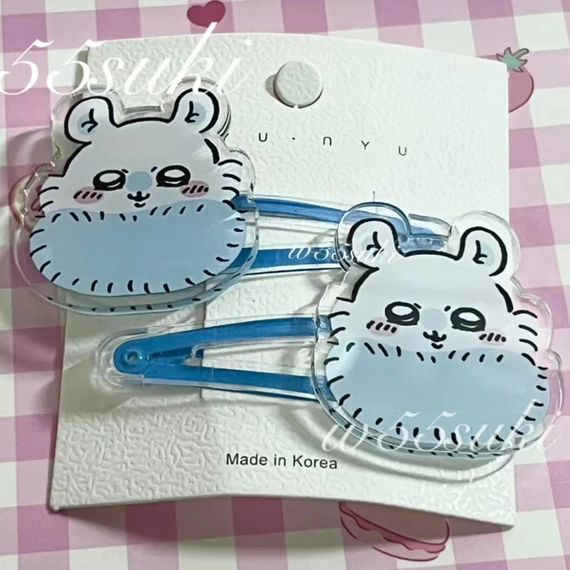 Kawaii Anime Chiikawa Momonga Haarspangen Niedliche Cartoon-Charakter Haarnadeln für Teenager & Fans Süße Haaraccessoires