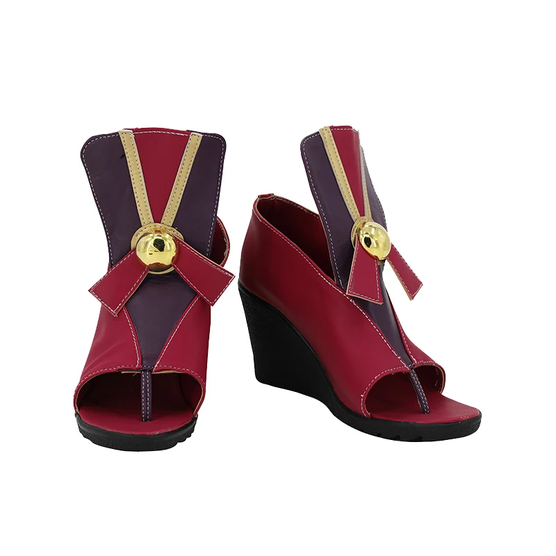Game LOL Foxfire Ahri Cosplay Shoes High Heeled Shoes The Nine Tailed Fox Ahri Foxfire Outfit Role Play For Hallowmas Carnival
