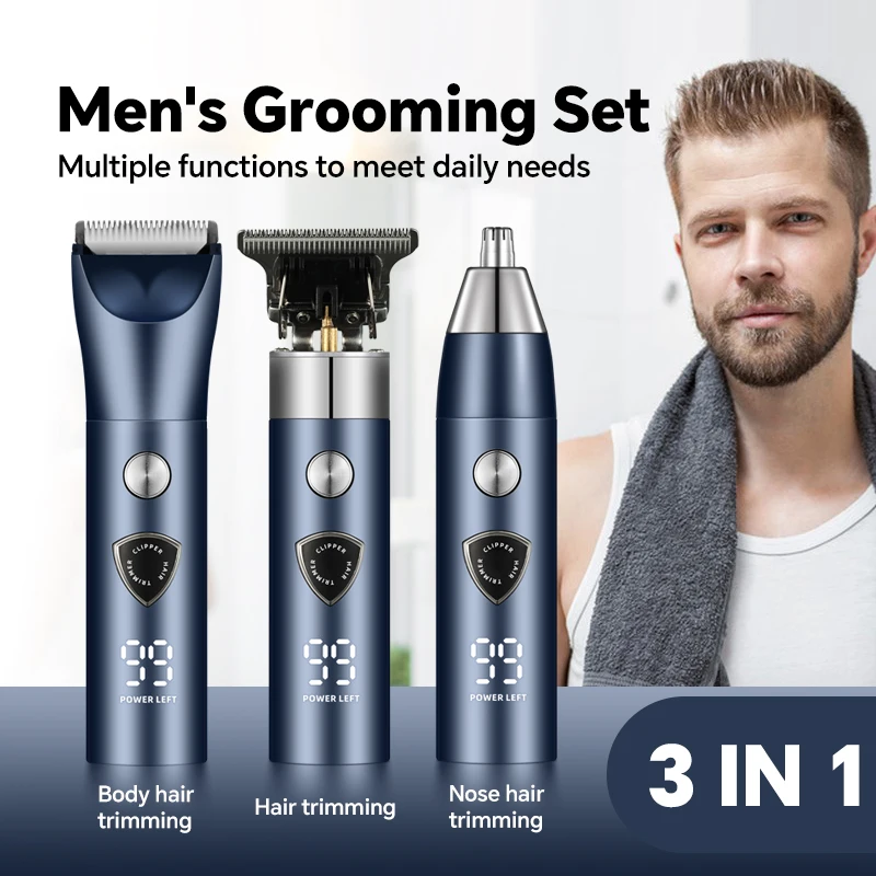 

Multi functional Professional Electric Clipper Electric Hair Clipper Full Body Wash USB Charging Grooming Set