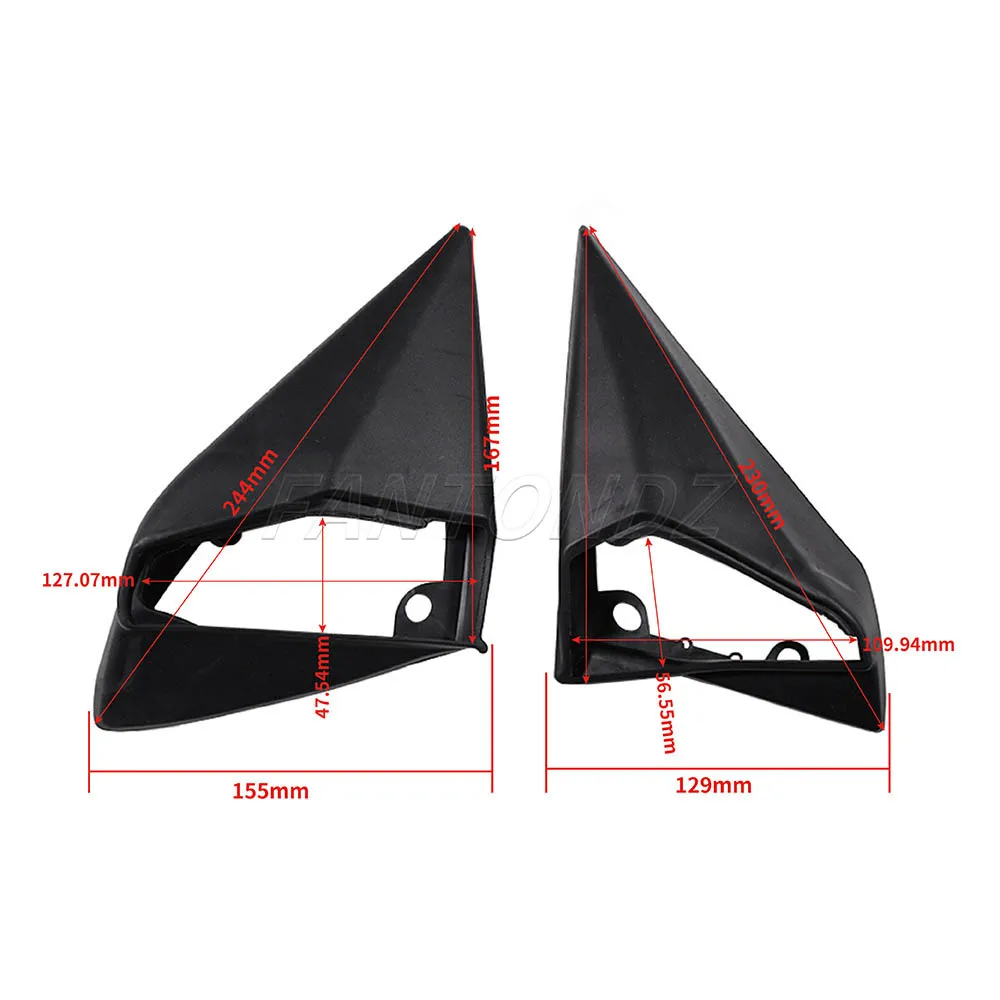 Exterior Mirror Rubber Seals Gasket Set Left and Right LHD For Mercedes E Class W201 W124 A1248107716 A1248100879 1248107716