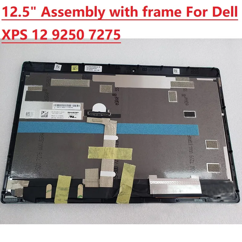 

12.5" LCD With Touch screen Assembly For Dell XPS 12 9250 7275 1920X1080 LQ125M1JW31 DP/N 0814WM OR 4k LQ125D1JW31 DP/N 0HGMJ6