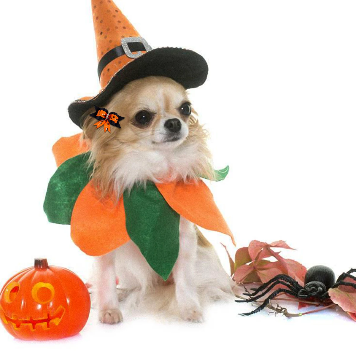 

10 Pcs Pet Headgear Dog Headwear Headdress Bands for Hair Flower Girl Rubber Halloween