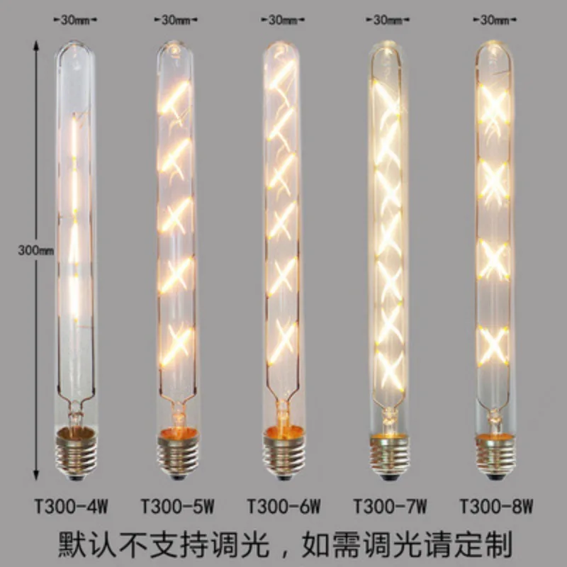 レトロなスタジオフィラメントLEDランプ,調光可能な電球,シャンデリア装飾照明,g45,t45,a19,e27