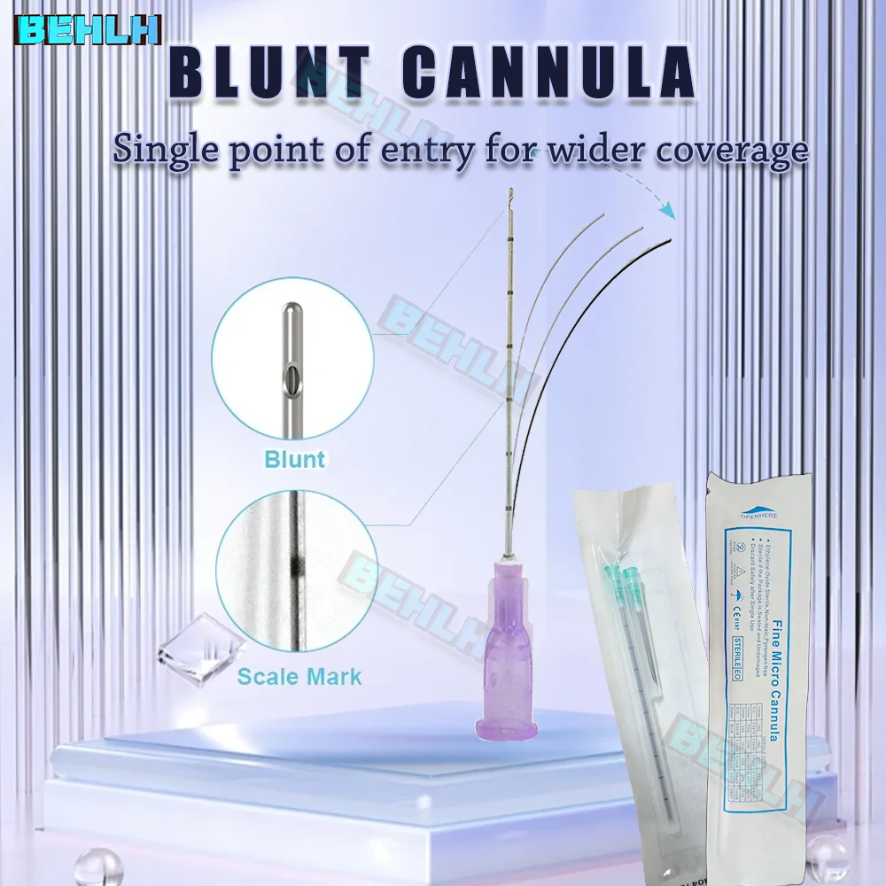 High Quality Korea Fine Micro Blunt Needle Canula 14g 25g 30g Blunt Tip Cannula Needle For Filler Hyaluronic