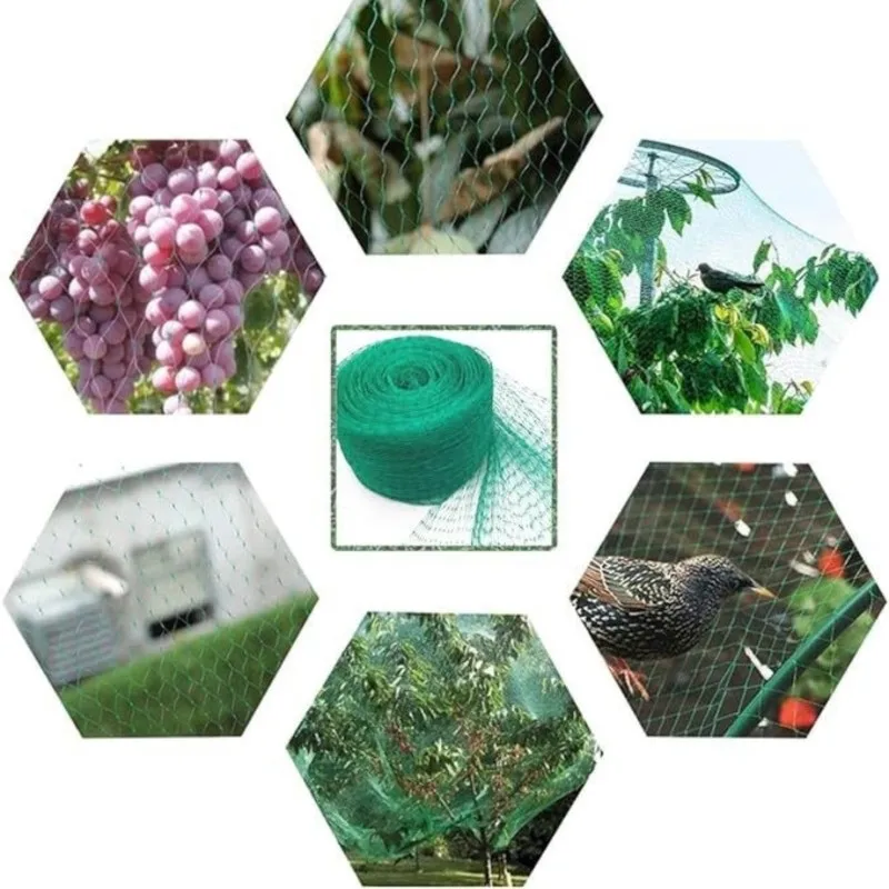 HRBAJ-Green Protective Garden Netting 20X20mm 4X10m Bird Net For Trees, Shrubs, Berries, Seedlings And Other Plants
