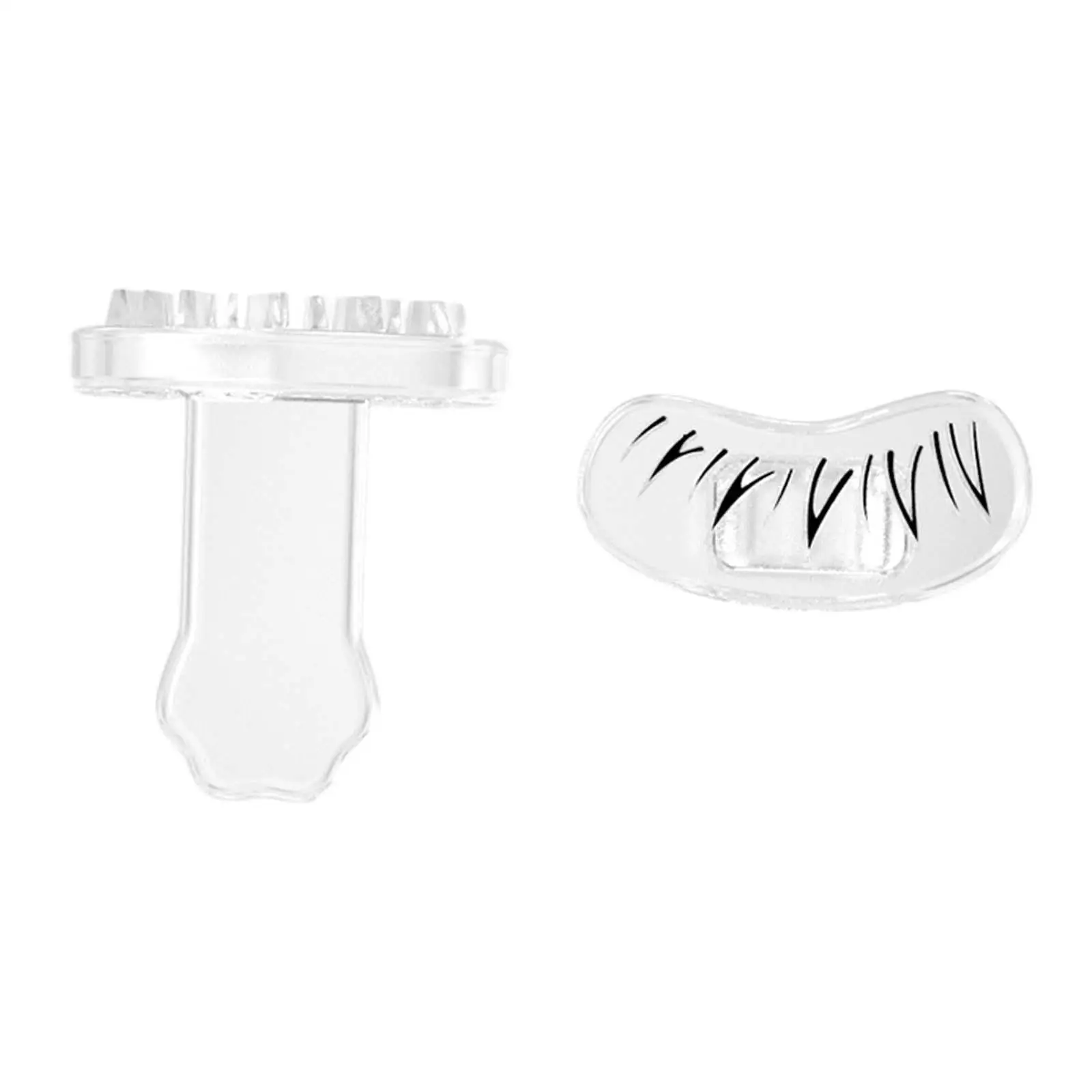 2Pcs Lazy Quick Makeup under Eyelash Template Faux False Eyelash Eyeliner Stamp