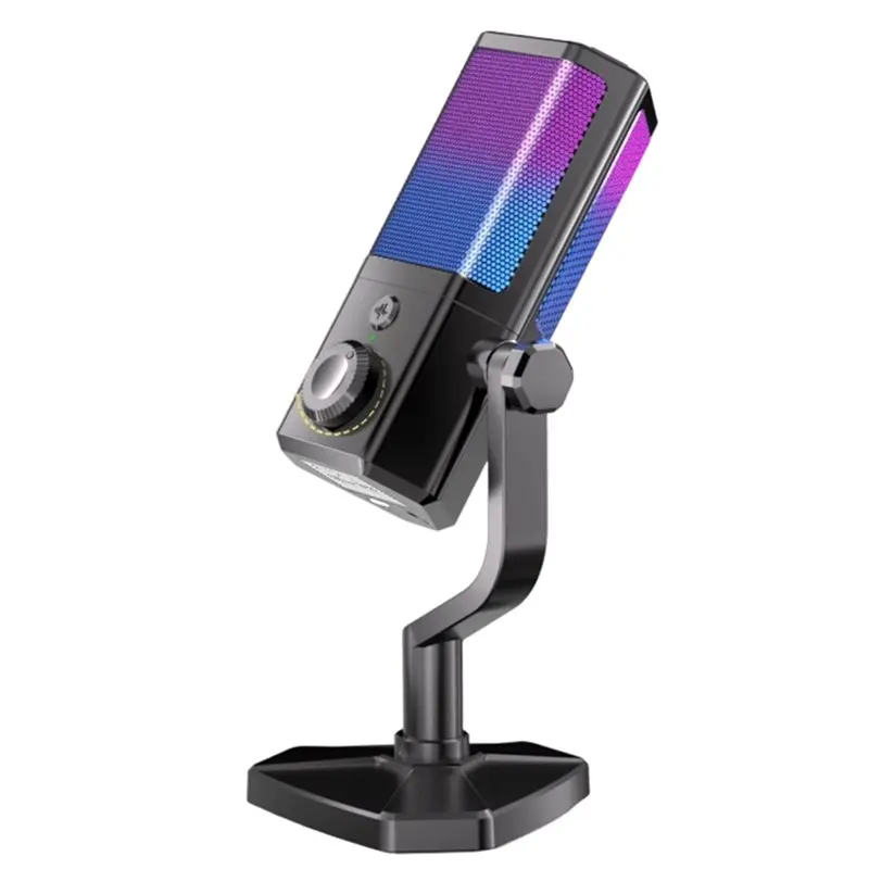 

CJSD-RGB Microphone Gaming Esports Streaming USB Computer Voice Karaoke Dedicated Noise-Canceling Desktop Microphone