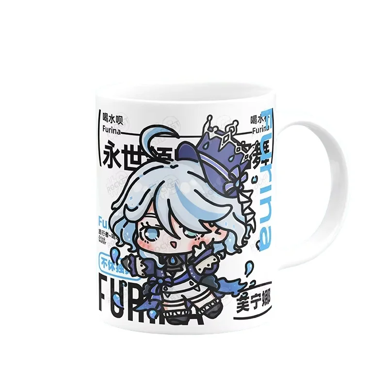 Game Anime Leuke Cartoon Furina Hinata Shoyo Kafka Satoru Elysia Hitori Frieren Karakter Keramische Mok Koffie Melk Water Cup Geschenken