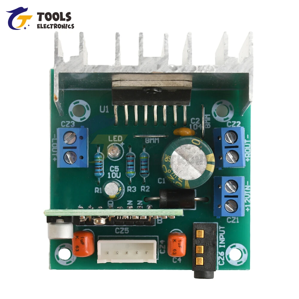 AC/DC 7-12V TDA7297 BT Amplifier Board 15W+15W Dual Channel Stereo Wireless Audio Receiving Module Home Amplifiers Amplificateur