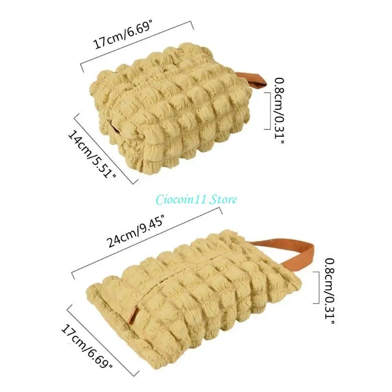 Y1UB Car Tissue Box Home Living Room Decoration-Bedroom Kitchen Desktop Korean Light Luxury Large Storage Box Napkin- Holder- view 6