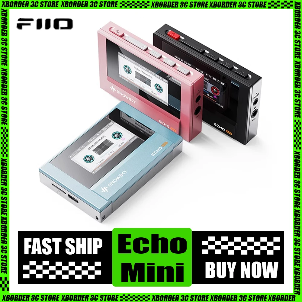 FiiO/Feiao, Snow Mantian ECHO MINI Portable Lossless Music Player Bluetooth Walkman Mini MP3