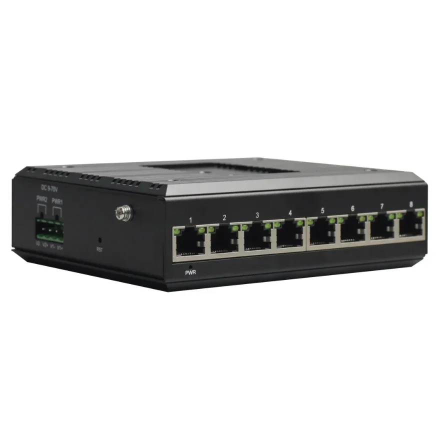 Industrial Gigabit Managed 8-Port POE Switch GE Ethernet Switch 10/100/1000mbps Network Switches 8GE Manufacturer