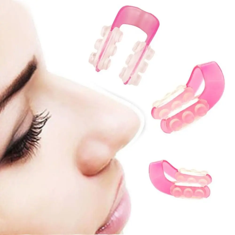 Pink Nose Clip Beautiful Nose Beauty Plastic Nose Pads U Type Nose Correction Device