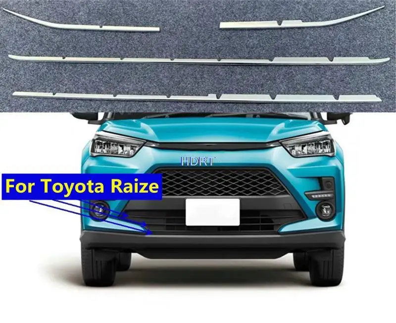 

For Toyota Raize Perodua Ativa 2020 2021 2022 Car Front Center Mesh Grille Grill Cover Radiator Strip Trim Moulding Decoration