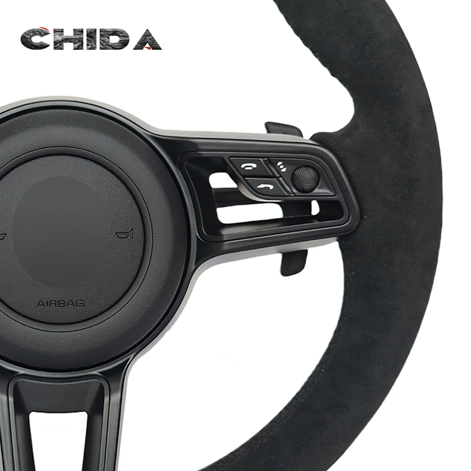 Sporty Full For Alcantara Suede Steering Wheel For Porsche Models Including Panamera Cayenne Taycan 970 997 958 991 Boxster 986