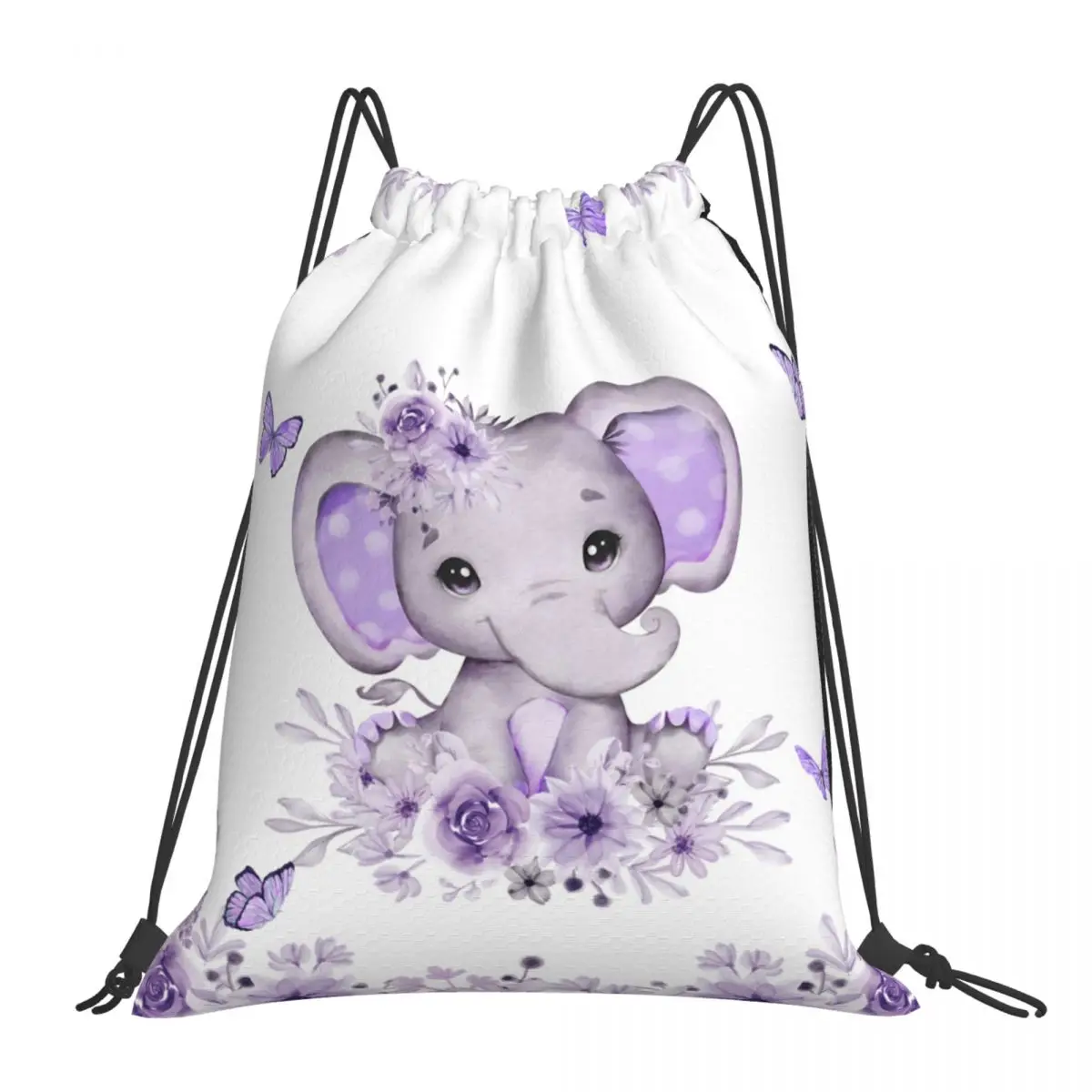 

Custom Name Waterproof Outdoor Beach Swimming Sports Drawstring Backpack Dumbo Organizer Gym Storage Bag