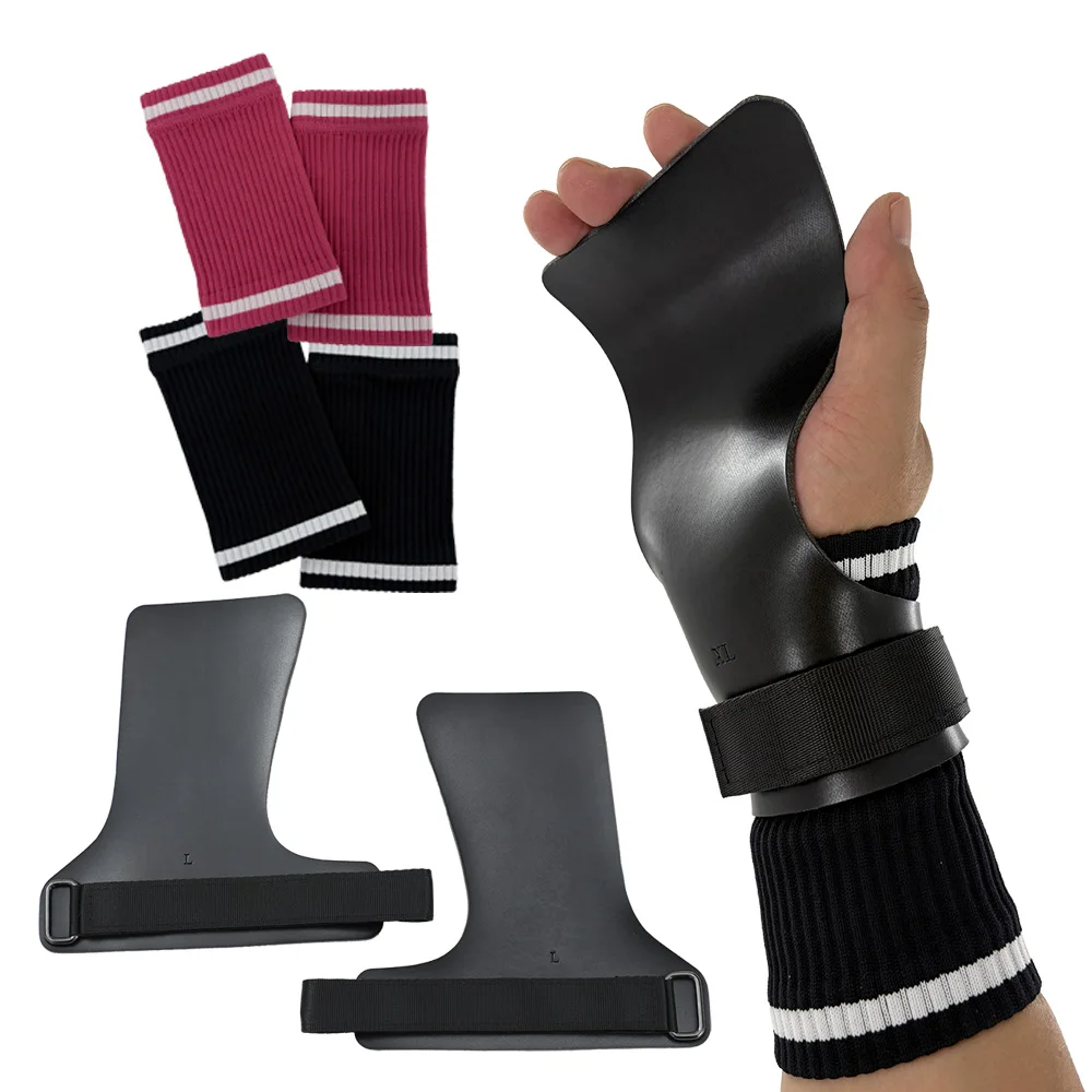 Rubber NO-hole Hand Grips for Crossfit, Pull-ups, Cross Training, Gymnastics, WODS, Weightlifting Palm Protector
