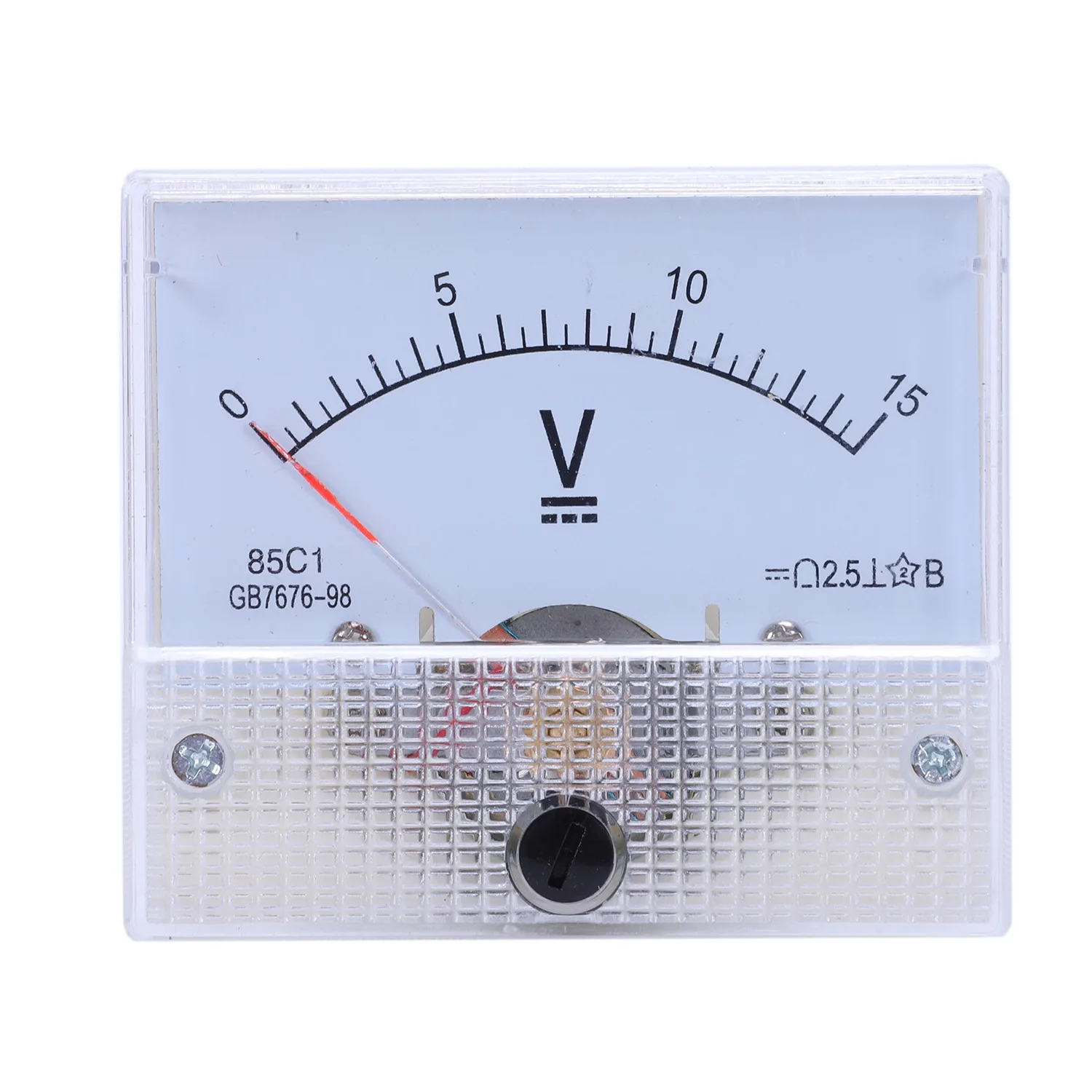 85C1 Fine Tuning Dial Analog Volt Panel Meter Gauge DC 0-15V