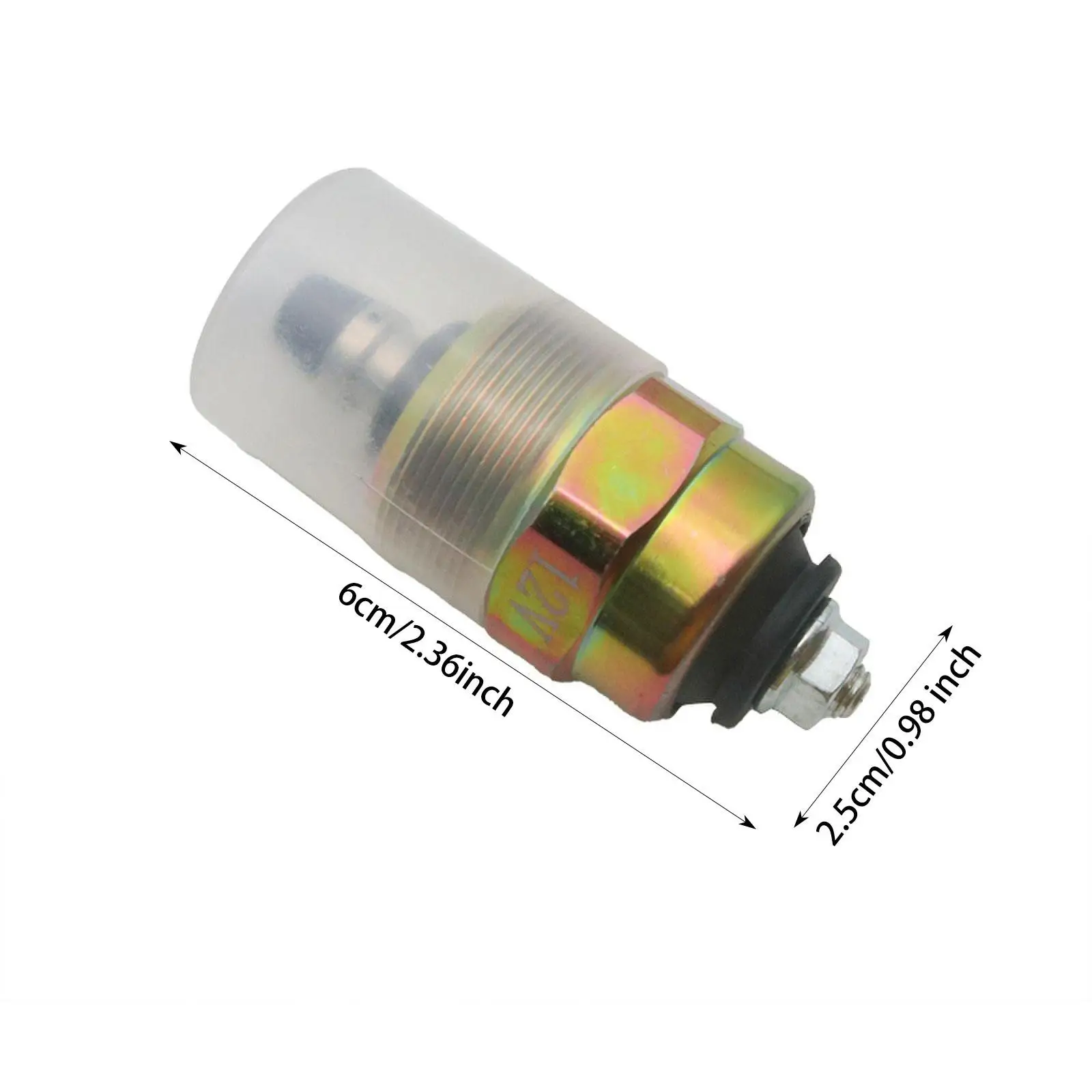 Solenoide de apagado de 12V, 0330001015, 0330001016, 0330001018, reparación de suministro resistente, bomba de inyección de combustible, solenoide de apagado