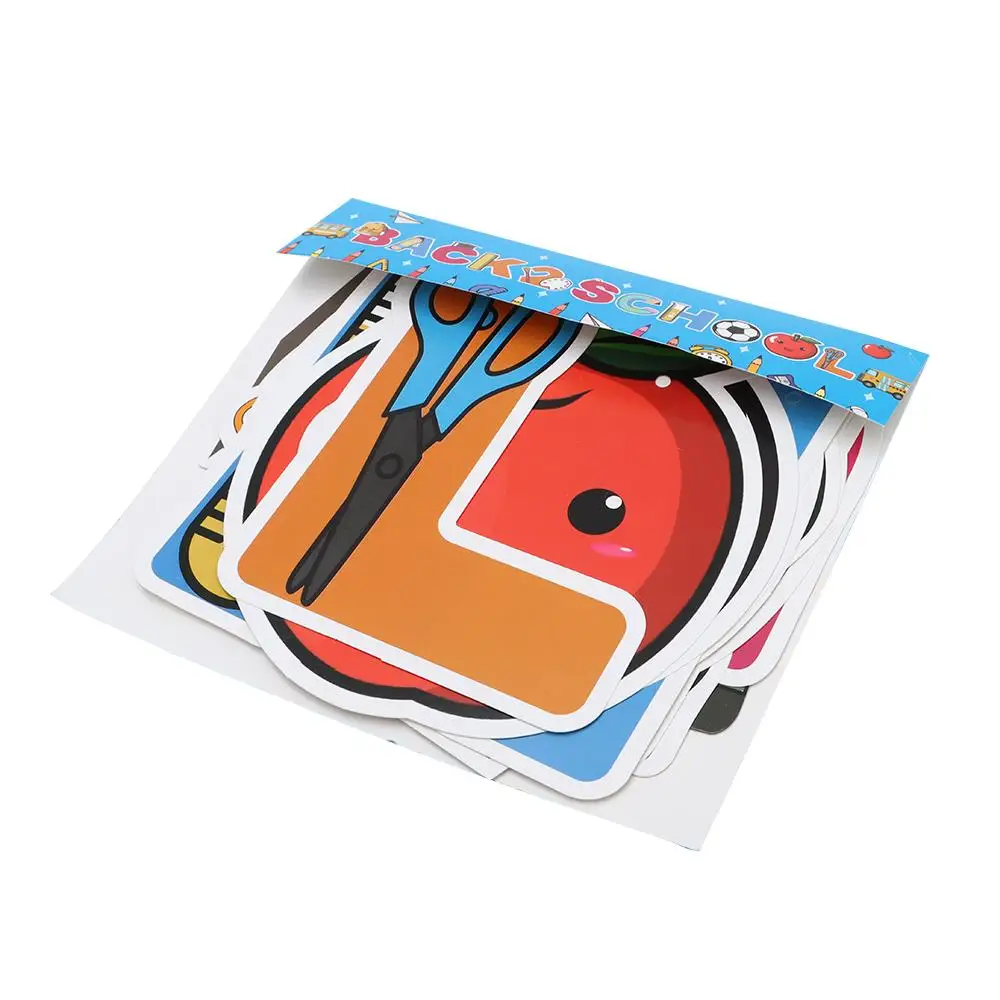 Latex Welcome Back Decorations Multicolour 6.71*8 Inch Party Decoration Flags Apple Car Football