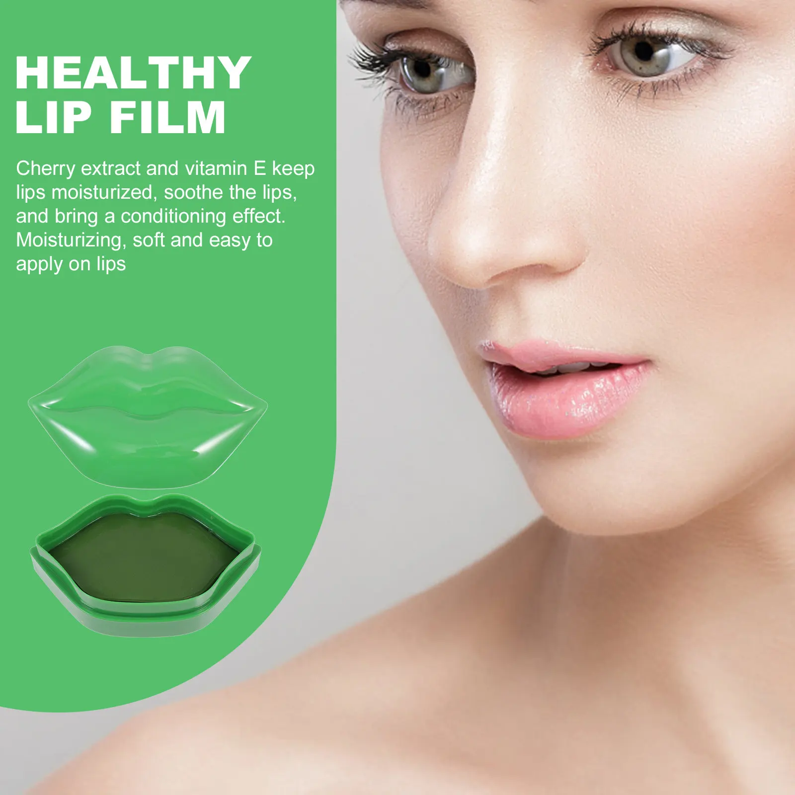 20Pcs Moisturizing Lip Mask Anti-Aging Sleep Film Nourishing Lip Treatment for Dry Lips Wrinkle Repair