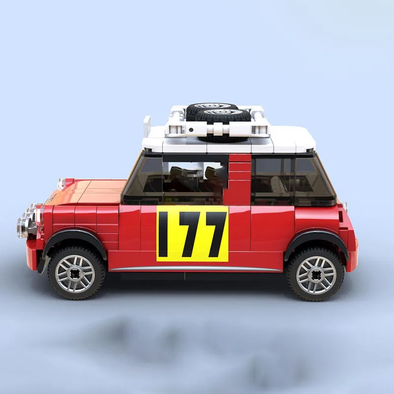 Moc Bausteine Modulare MINI Cooper S Speed Champions Auto Modell Technologie Blöcke Weihnachten DIY Spielzeug Bau Geschenke
