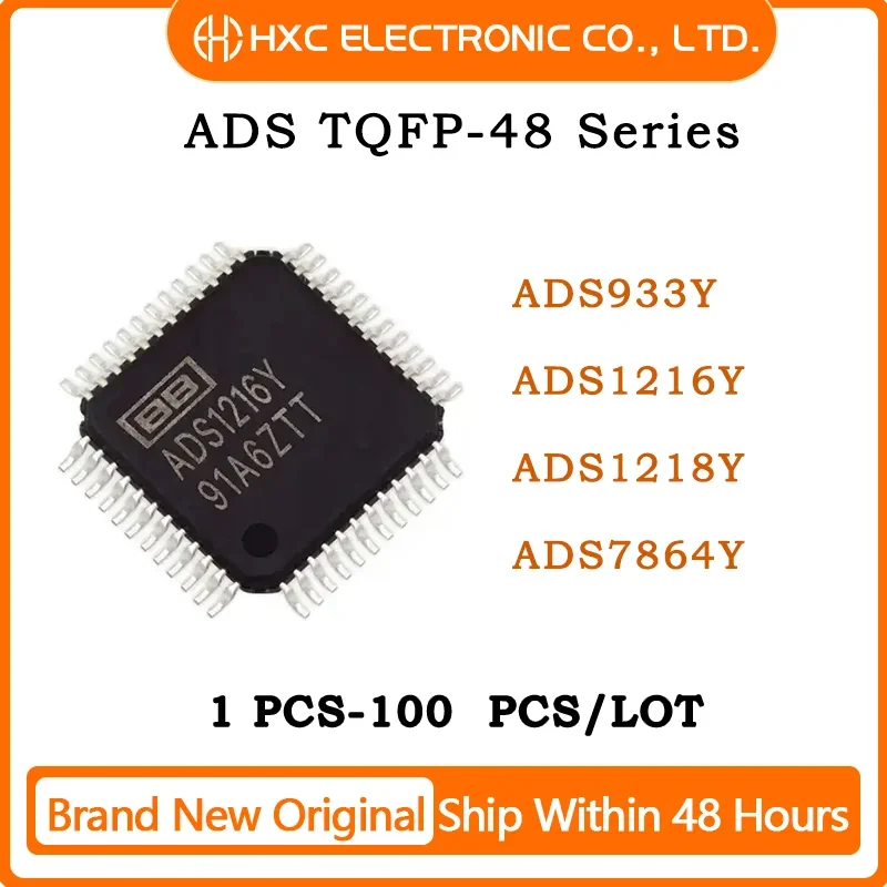 Brand New Original ADS933Y ADS1216Y ADS1218Y ADS7864Y ADS933 ADS1216 ADS1218 ADS7864 IC Chip TQFP-48