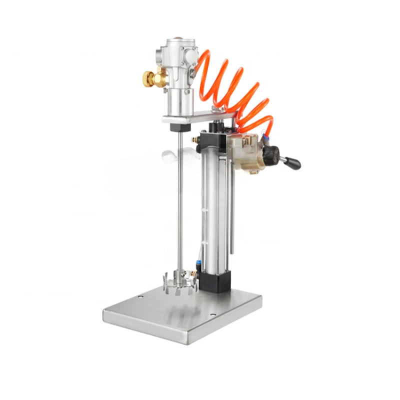 Gallon Pneumatic Mixer Industrial Mini Lab Air Agitator Drum Mixer Machine Mixer Blender 0-2000RPM