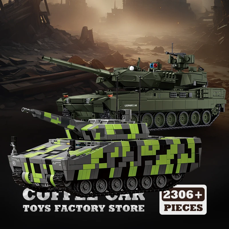 MOC Bricks WW2 Military Vehicle KF41 Toys Main Battle Tank 2A8 Building Blocks Army Panther Model Adult Kid Christmas Gifts NEW