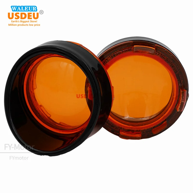 Motorcycle LED Turn Signals For Harley 883 XL1200 48 Touring Sportster Softail Dyna V-Rod Lens (PE) / Ring (ABS)