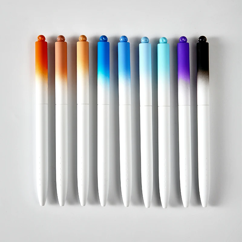

9pcs/box Planet Spinner Fun Gel Pen Set - Student Creative Stress Relief Stationery, Fun Writing Tool for Office Use