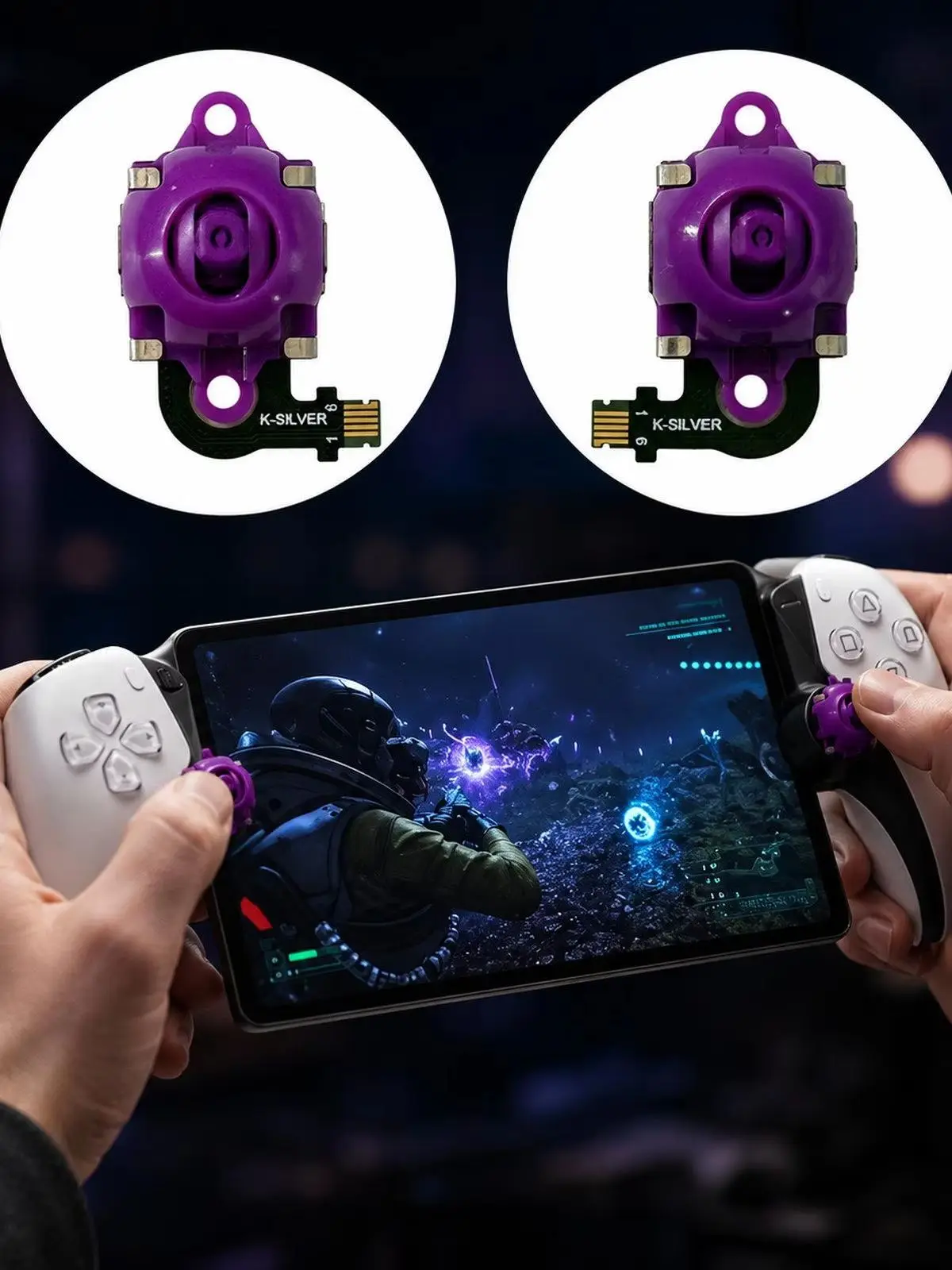 Naprawa joysticka Hall Effect TMR do PS5 Portal / PS VR2 PlayStation Portal / VR2 3D Analog Stick Module Thumbsticks Lewy i Prawy — zdjęcie produktu 7