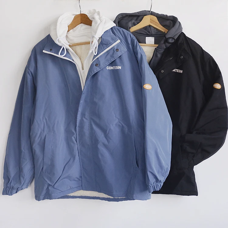 

Thiened Fce Lined Jaet, мужское повседневное спортивное пальто большого размера с буквенным принтом, теплое ветрозащитное удобное хлопковое пальто, весна 2025 г.