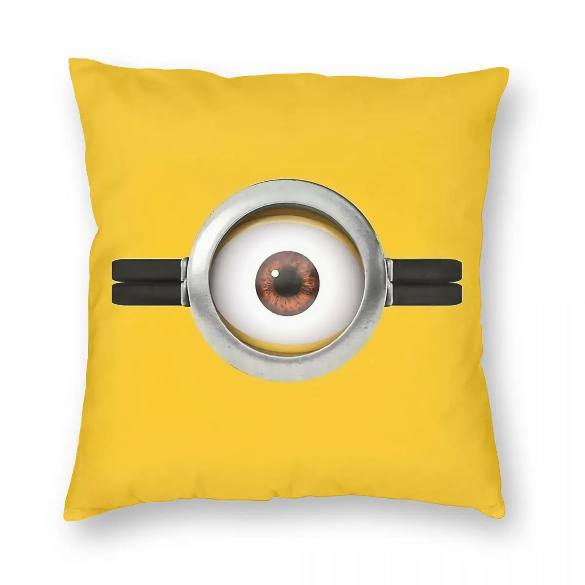 S-Minions Style Eye Cartoon Pillowcase Soft Polyester Cushion Cover Decorative Throw Pillow Case Cover Home Square 18''