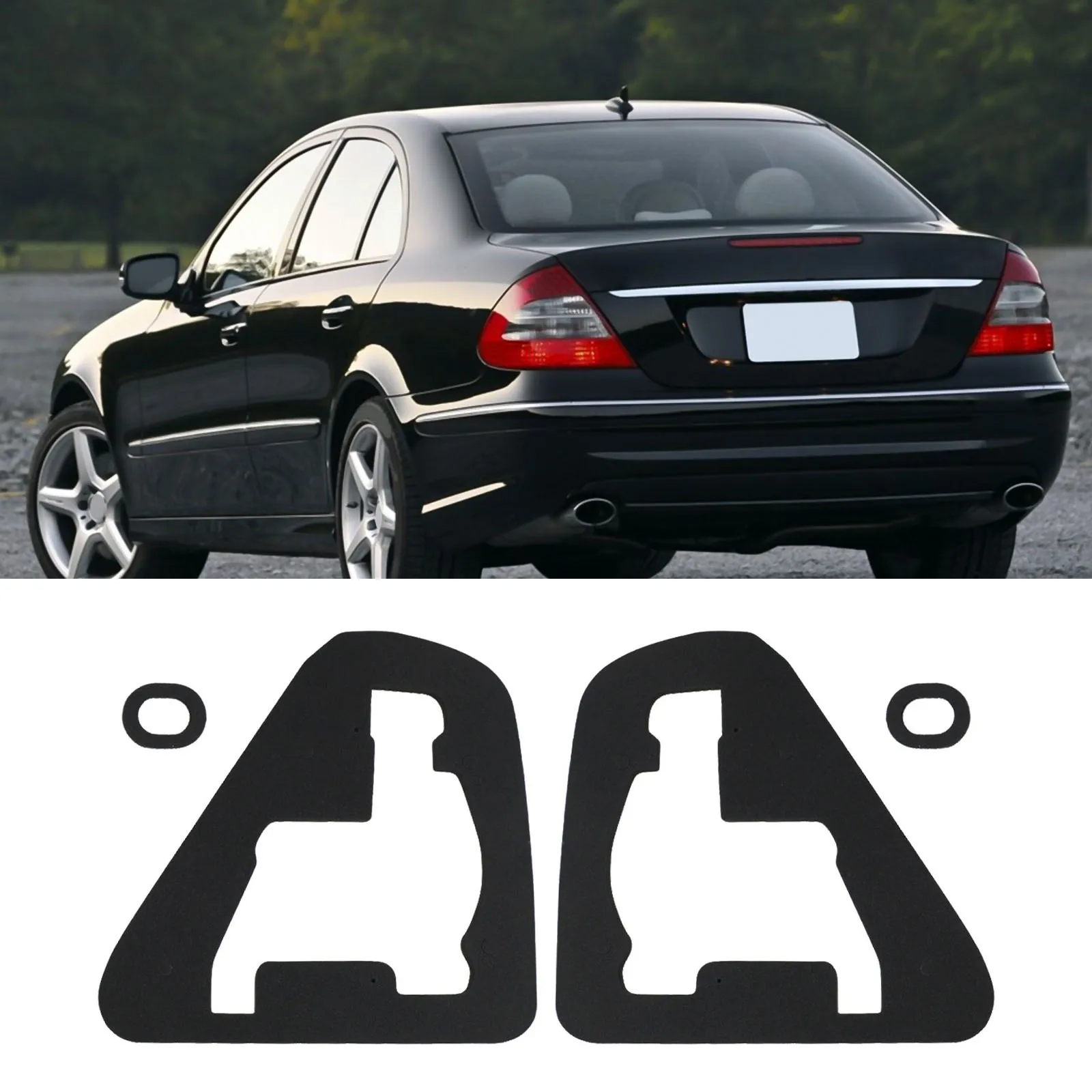 2pcs Car Tail Light Lamp Sealing Gasket Pad For Mercedes For E-Class For W211 07-09 Automobile Replacement Accessories