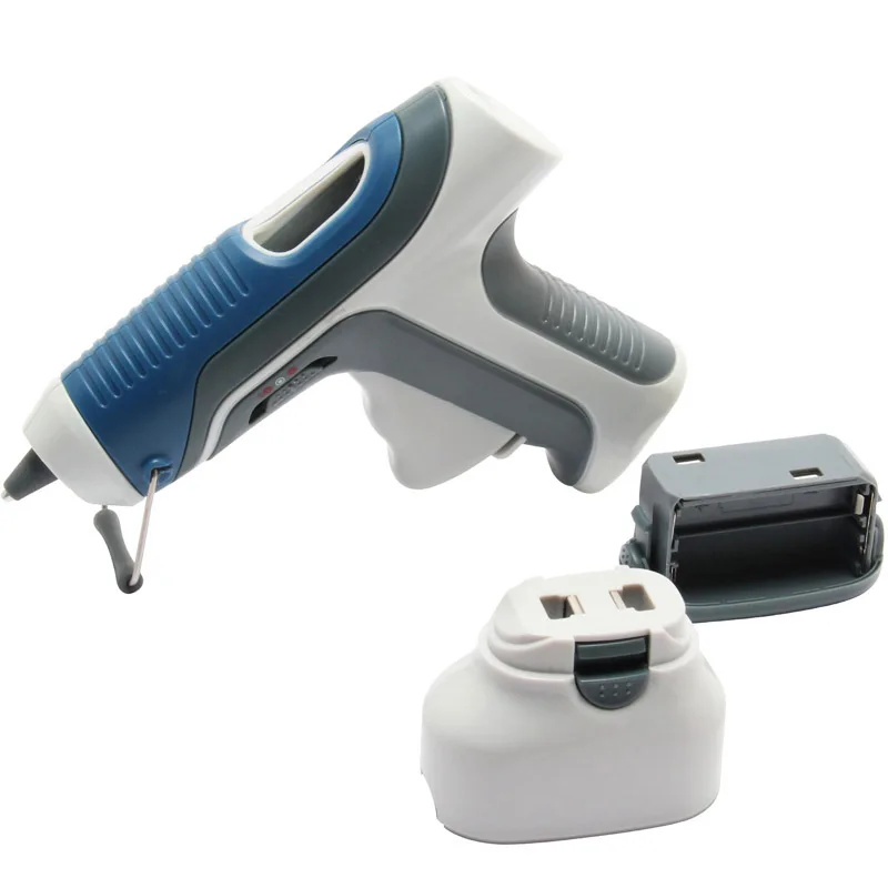 Professional Wireless Hot Melt Glue Gun Battery Operated Instrument Portable Cordless GK-368 DIY Graft Repair Tool
